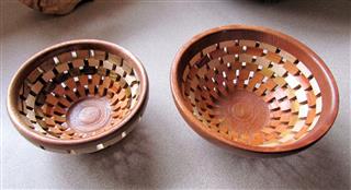 Two segmented bowls by Bernard